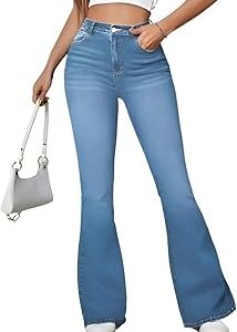 Women's Wide Leg Fit Mid Rise Jeans