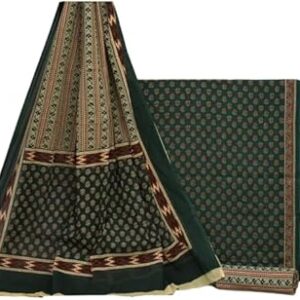 Women's Cotton Printed Unstitched Salwar Suit Dress Material With Dupatta
