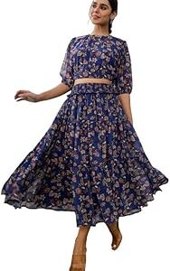 Women's Georgette Printed Regular Co-ord Set