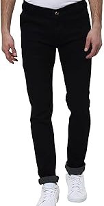 Men's Black Slim Fit Jeans Stretch