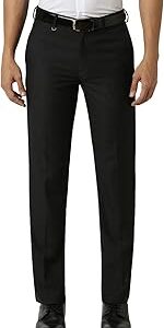 Mid Rise Textured Formal Trouser for Men|Slim Fit|Stretchable Waistband| Flexible Formal Pants