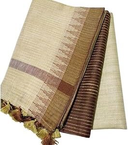 Jute Silk Unstitched Suit Set for Women with Dupatta | Jute Silk Salwar Suit Dress Material for Women & Girls Top - 2.5 M, Bottom - 2.50 M & Dupatta - 2.5 M