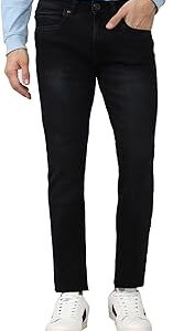 Men's Straight Fit Mid Rise Jeans