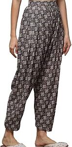 Women Black Liva Printed Salwar