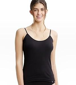 1487 Women's Super Combed Cotton Rib Camisole with Adjustable Straps and Stay Fresh Treatment