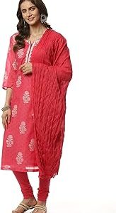 Women Yellow Art Silk Straight Kurta Churidar Suit Set