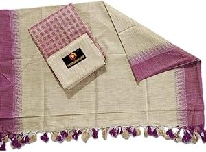 SILK TEXTILES BHAGALPUR Women's Cotton Silk Buta Design Unstitched Salwar Suit Dress Material With Dupatta (Free Size)