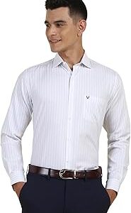 Men's Cotton Classic Fit Stripe Formal Shirt