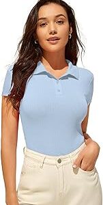 Women's & Girl's Black Short Sleeve Top for Women, Tops, T-Shirts for Girls (TOP 44 Black 2XL)