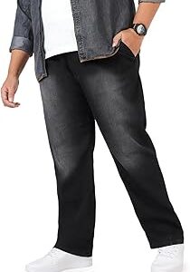 Men's Regular Fit Washed Jeans Stretchable
