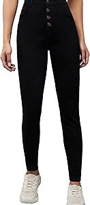 Women's Skinny Fit High/Mid Rise Regular Length Stretchable Denim Jeans