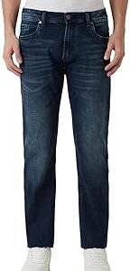 Men's Regular Fit Mid Rise Jeans