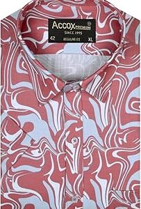 Men's Breathable Cotton Half Sleeves Printed Regular Fit Shirt (O_GCR422)