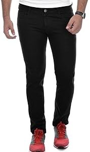 Men Regular Fit Black Jeans BM-27-BLK-p1-40