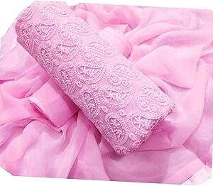 Zeus Store zeus exclusive dress material suit for GROGEOUS women. (pink)