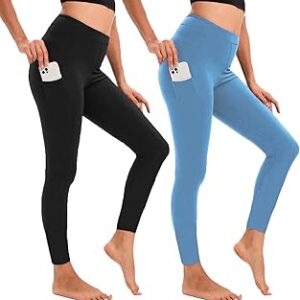 Women Pocket Jegging,Mid Waist with Side Pocket Jegging for Women,Workout and Yoga Wear Pants for Women Combo of 2 Pack