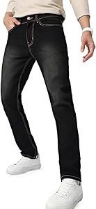 Men's Regular Fit Washed Jeans Stretchable