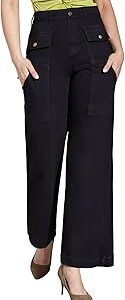 Women's Flared High Rise Regular Stretchable Denim Jeans