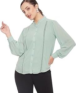 Women Mint Textile Top