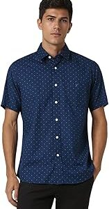 Casual Printed Shirt for Men| Premium Cotton| Half Sleeves| Slim Fit |Breathable Fabric