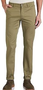 Men's Mid Rise Slim Casual Pants