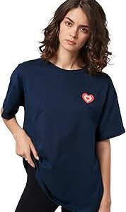 |Official Powerpuff Girls: Spice Navy Women and Girl Oversized T-Shirts|Half| Loose fit Graphic Printed| 100% Cotton Navy Blue Color Women Oversized T-Shirts Oversized T