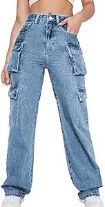 Women Cargo || Women,s Cargos-Pants || Women's Denim Cargo's Pants || Cargo,s for Woman || Oversized-Jeans for Woman's || Loose Jeans Pant for Woman,s