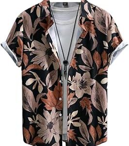 Men Floral Shirts | Shirts for Men Stylish | Beach Outfits for Men | Printed Shirt for Man | Mens Casual Shirt | Half Sleeve Shirt for Men