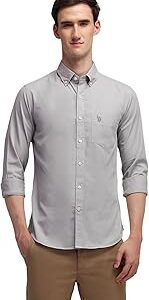 Men's Cotton Solid Tailored Fit Button Down Shirt