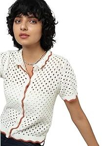 Women's Cotton Regular Fit Collar Neck Shirt
