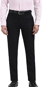 Men's Straight Fit Mid Rise Trouser