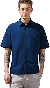 Men Cotton Relaxed Fit Textured Shirts