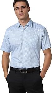 Formal Printed Shirt for Men| Premium Cotton| Half Sleeves| Slim Fit |Breathable Fabric