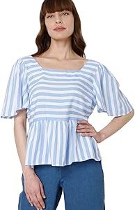 Women's Rayon Blend Fit & Flare Top
