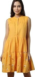 Women Fit and Flare Above The Knee Dress