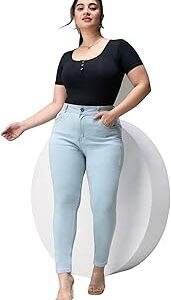 Women's Skinny High Rise Denim Jeans, 26