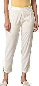 Women Mid Rise Strechable Slim Pants | Trousers