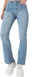 Mid Rise Womens Boot Cut Jeans