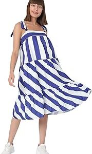 Women's Knee Length Polyester A-Line Dress