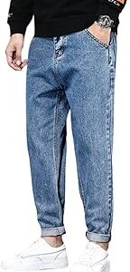 Men's Relaxed Fit Mid Rise Jeans