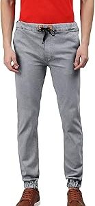 Men's Slim Fit Washed Jogger Jeans Stretchable