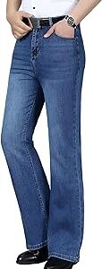 Men's Wide Leg Fit Mid Rise Jeans