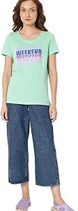 Women's Cotton Blend Regular Fit T-Shirt