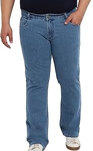 Men's Washed Bootcut Jeans Stretchable