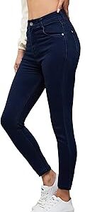 Women's Skinny Fit High/Mid Rise Regular Length Stretchable Denim Jeans