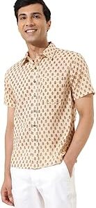 Men's Printed Straight Fit Shirt