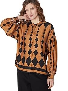 Women's Geometric Regular Fit Shirt