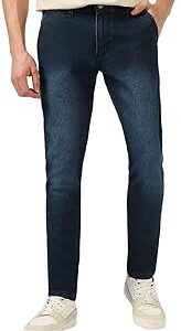 Men's Slim Fit Washed Jeans Stretchable