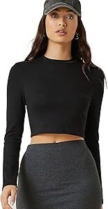 Women's 100% Cotton Slim Fit Crop Top