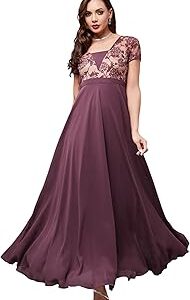 Women's Square Neck Raglan Sleeve Maxi Dress
